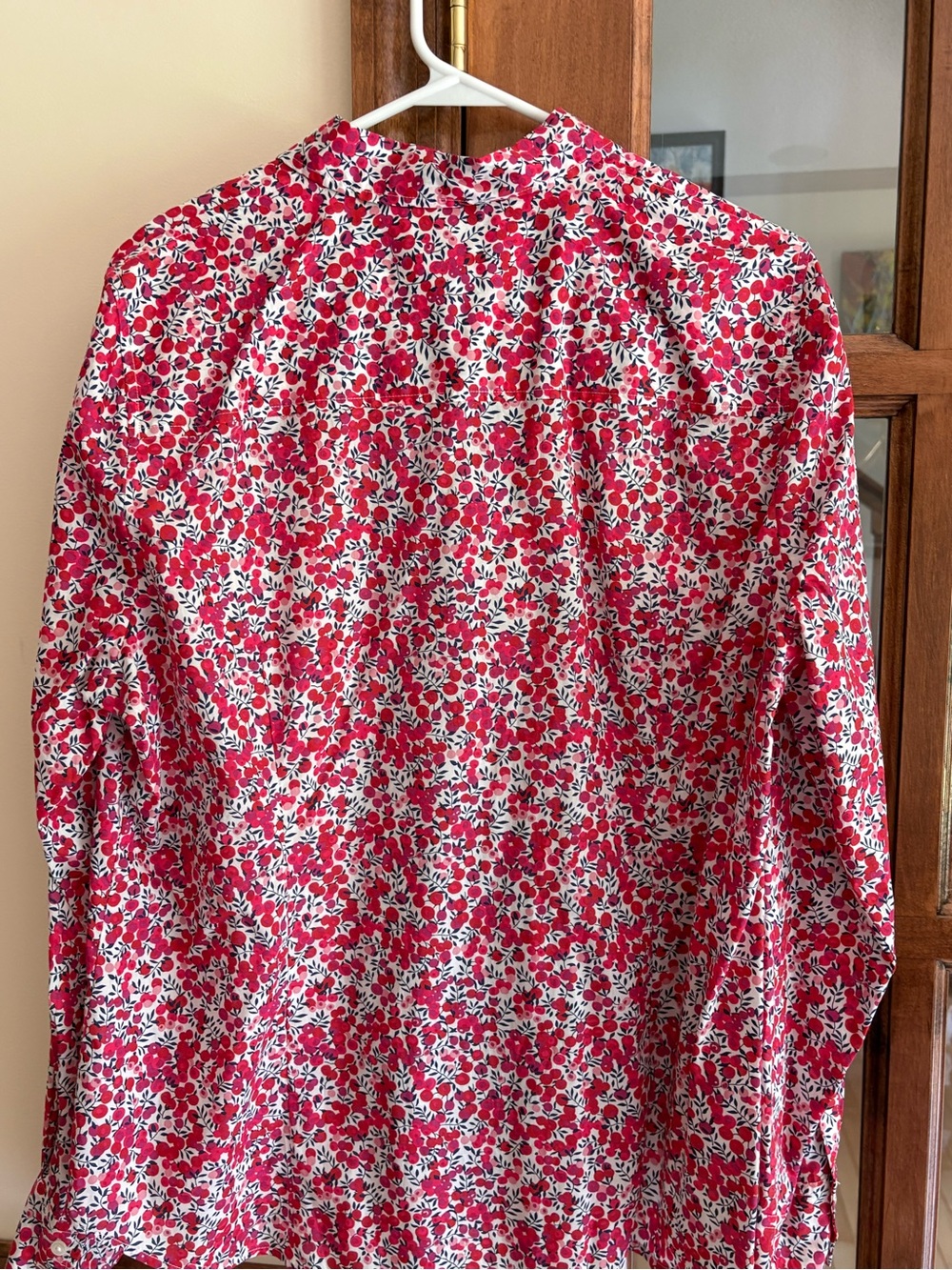 J.Crew Liberty Wiltshire Floral Print Poplin Perfect Button Down Shirt size 16 - Picture 6 of 6